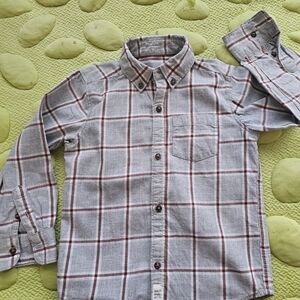 Plaid Button-Up Shirt